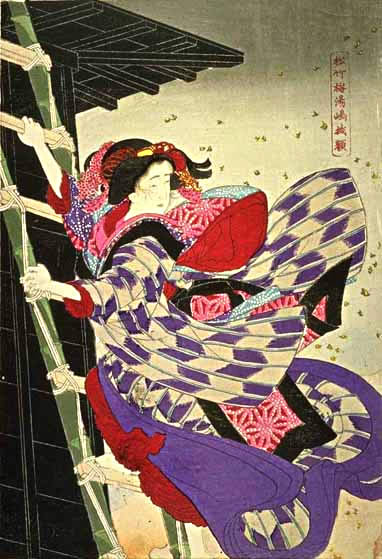 八百屋お七の浮世絵