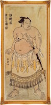 第5代横綱 小野川喜三郎の錦絵（画・勝川春好）