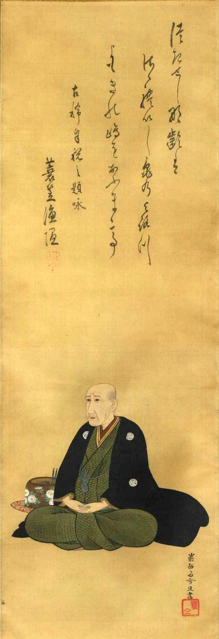 滝沢馬琴の肖像画（画・長谷川雪旦）