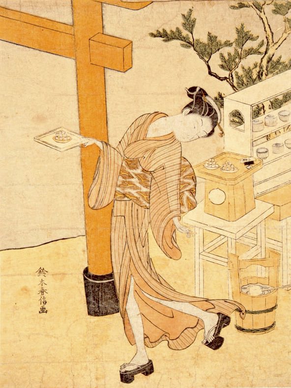 笠森お仙の美人画（鈴木春信 画）