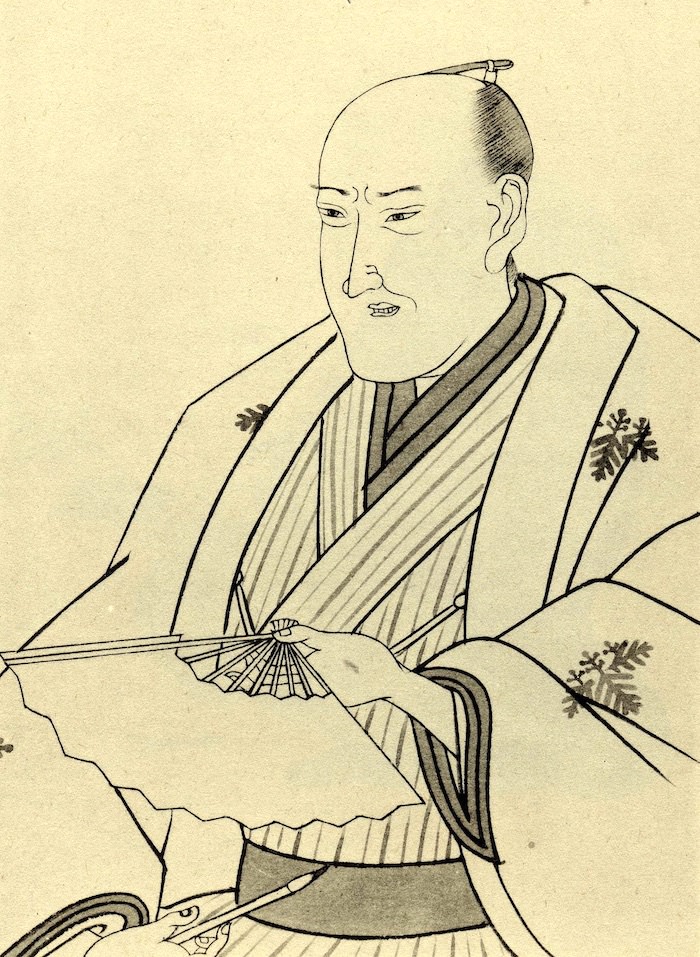 式亭三馬の肖像画（『國文学名家肖像集』より）