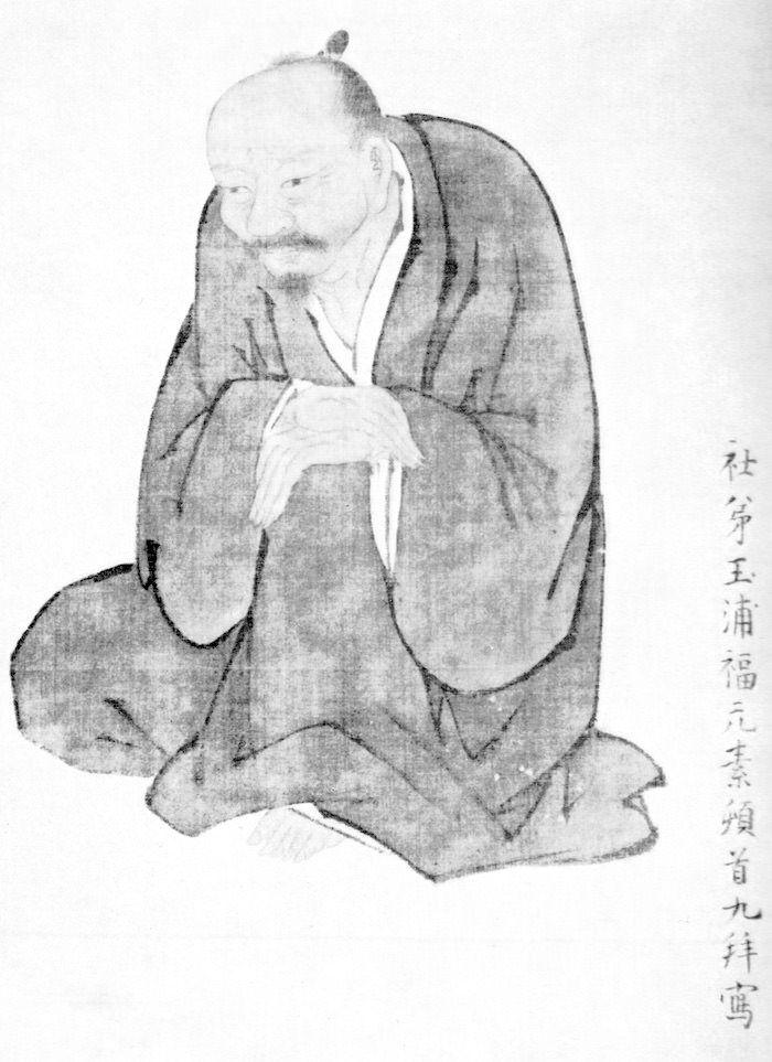 池大雅の肖像画（福原五岳 画）