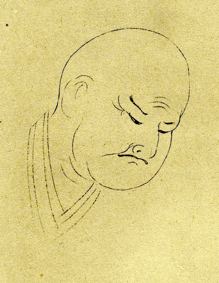 宝井其角の肖像画（『國文学名家肖像集』より）