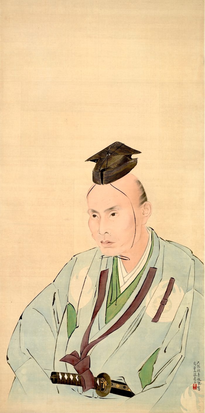 鷹見泉石の肖像画（国宝。渡辺崋山 画）